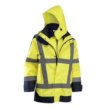 ROCK jól-láthatósági multifunkciós télikabát kivehető softshell béléssel, sárga