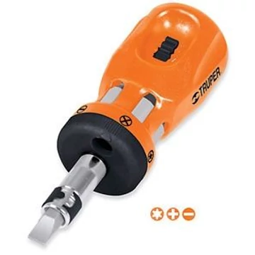 TRUPER DTROM-12 Racsnis mini csavarhúzó, 6 db dupla bit (18193)