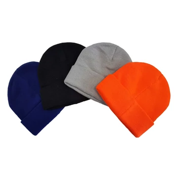 Kötött téli sapka, szürke