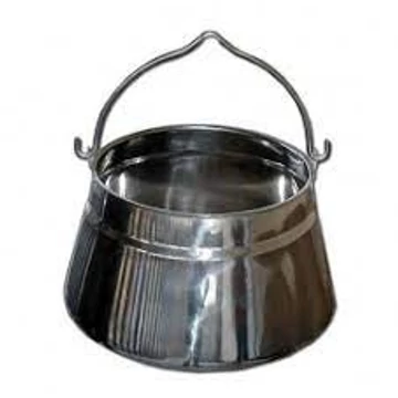 Rozsdamentes halfőző bogrács 25 l-es