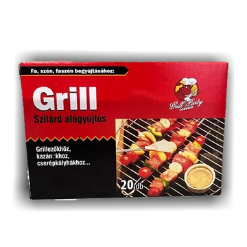 Grill szilárd alágyújtós 20db