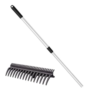 Kétoldalas kerti gereblye 150 cm-es teleszkópos alumínium nyéllel