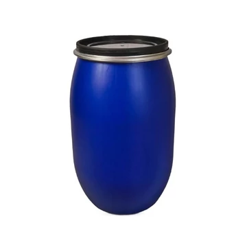 Csatos fedelű műanyag hordó 80Literes