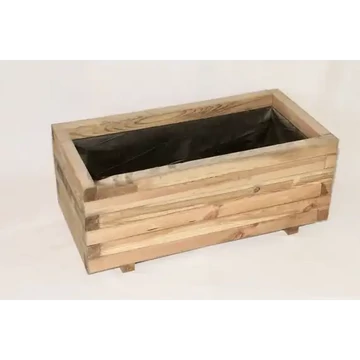 Fa Virágláda 80x40x34 cm bélelt