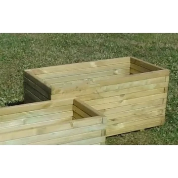 Fa virágláda, bélelt 100x50x44 cm