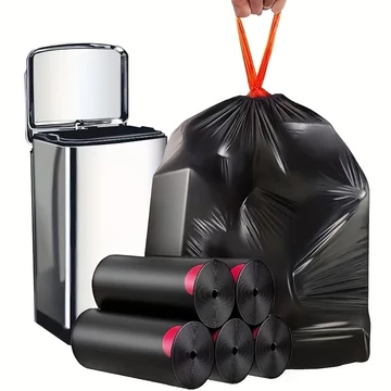 Behúzószálas Háztartási szemeteszsák 80L