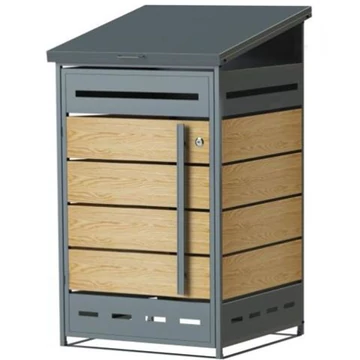 GB-1 Zárható acél kukatároló-szimpla