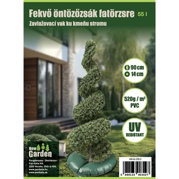 55 literes, zöld öntözőzsák fához, bokrokhoz