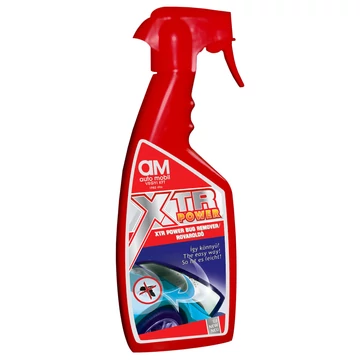 XTR Power Rovareltávolító 500ml – aktív habos formula rovar és szilikon ellen, biztonságos festékre, gumira, fémre. Külső-belső szélvédőre is ajánlott.