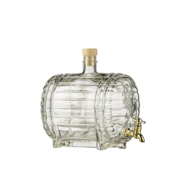 Pálinkás üveghordó 1.5l csapos