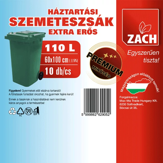 Háztartási szemeteszsák 110L
