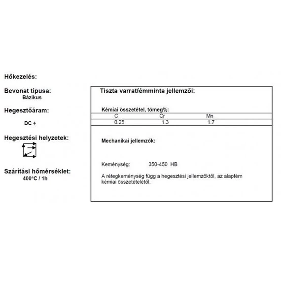 Elektróda Felrakó E-dur 500 5.00 mm