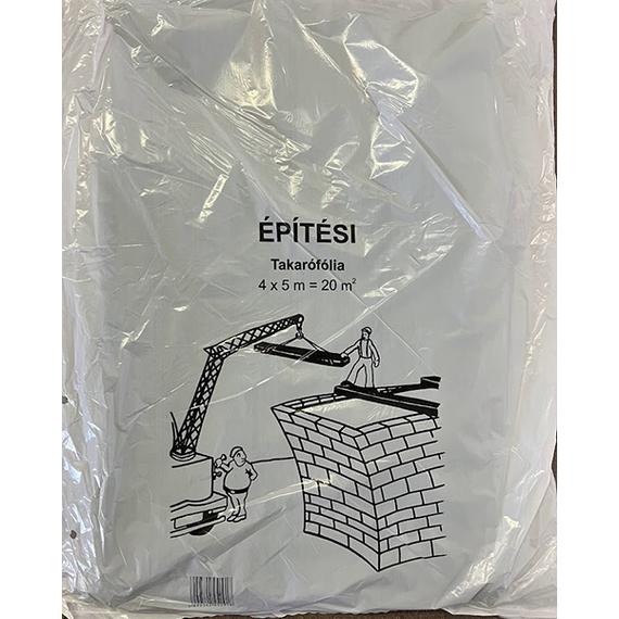 Takarófólia építési / fekete 5x4 m 5db/csomag