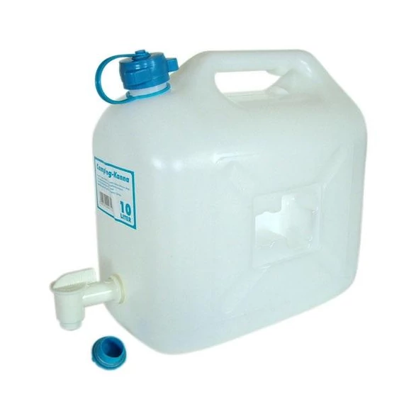 Műanyag camping kanna 10 L rejtett csappal