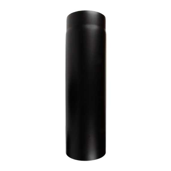 Vastag falú füstcső 120/500mm fekete