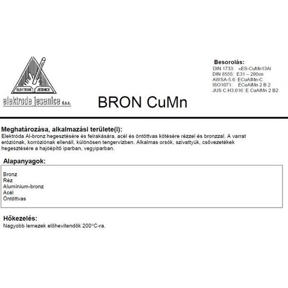 Elektróda BRON CU MN 2.50 mm