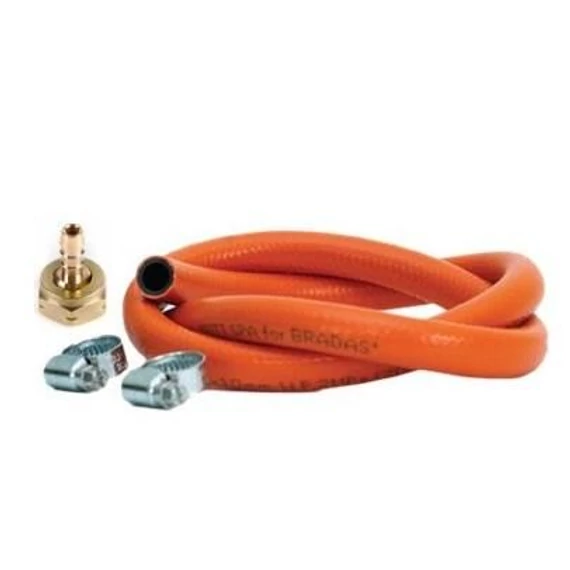 PB gáz tömlő fi9 2fm + 2 db bilincs + hollander