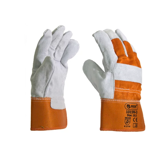 Marha hasítékbőr tenyerű kesztyű nagy igénybevételre, narancssárga