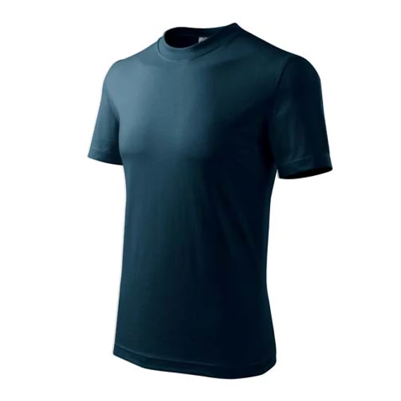 Környakas póló, tengerkék, 160gr/m2, XL