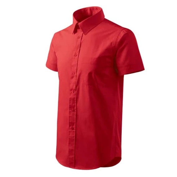 Férfi rövid ujjú ing, piros