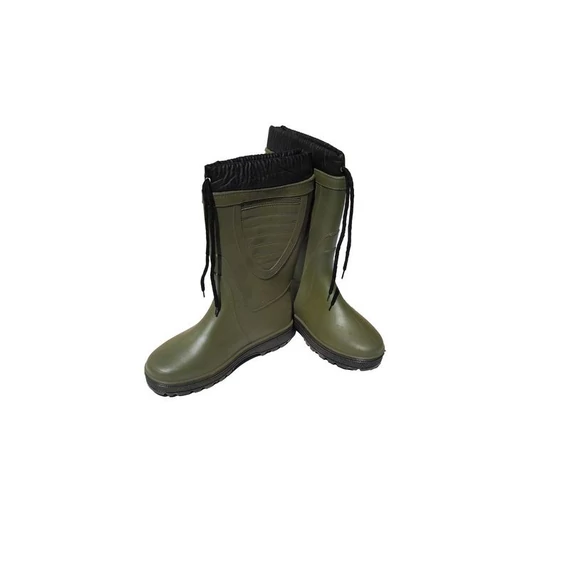 Bélelt gumicsizma, zöld színben 39-es méretben