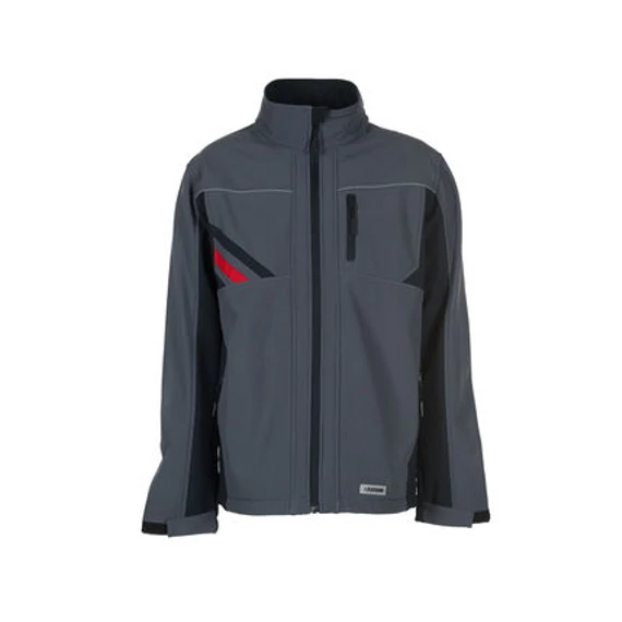 Highline softshell dzseki, szürke/fekete/piros
