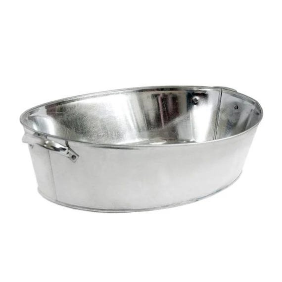 Mosdótál horganyzott ovális 27 literes