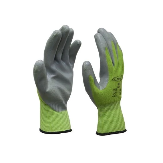 Kesztyű Kertész GN+P ZÖLD nitril tm. 8-as