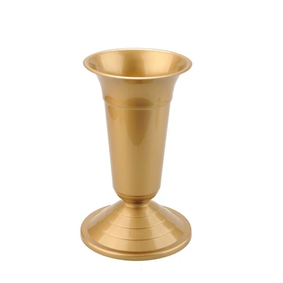 Temetői Virágváza beton nehezékkel 35cm ARANY