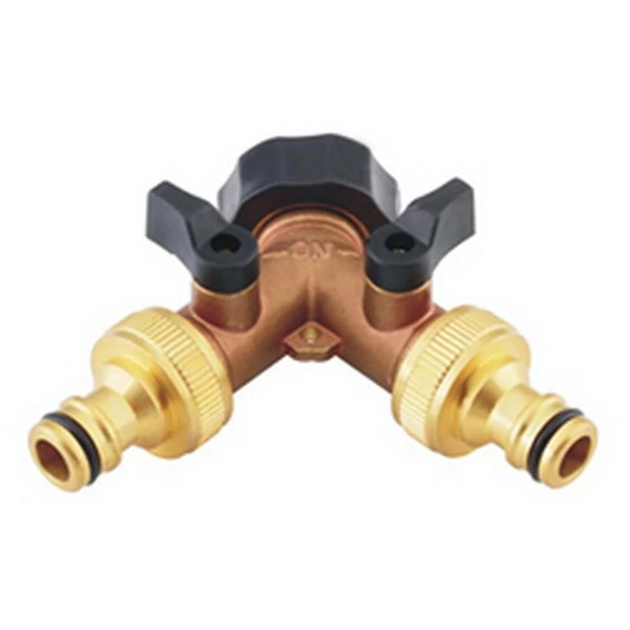 Y elosztó Réz műa. csappal 3/4 HN3058"
