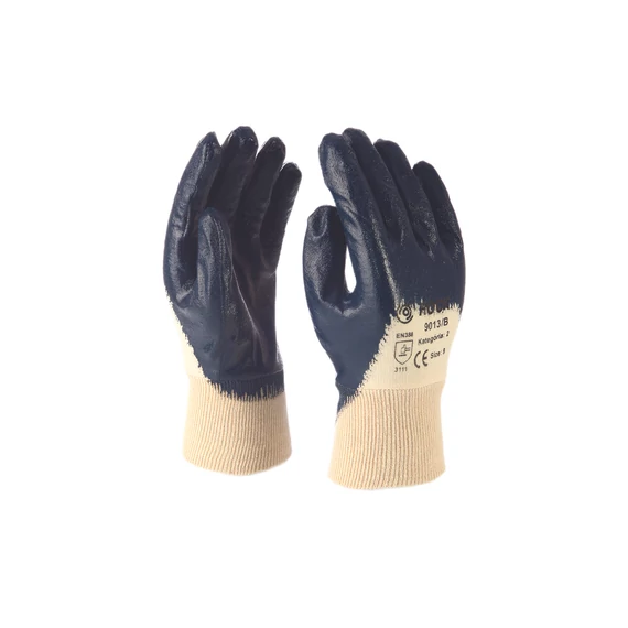 Nitrilmártott pamut kesztyű