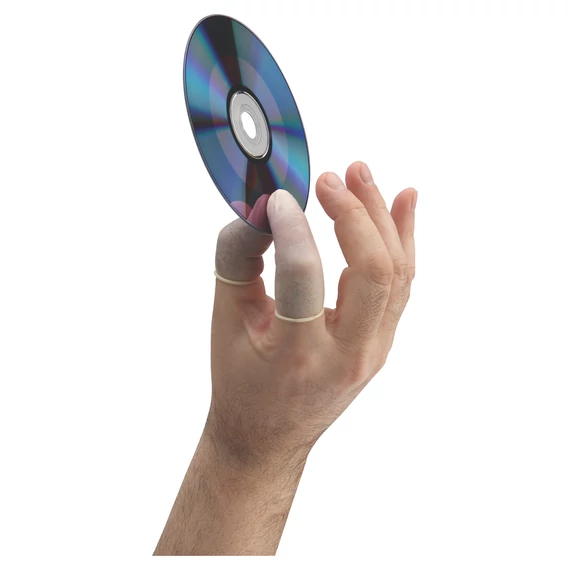 Fehér, púdermentes latex gumiujj – egyszer használatos, nem steril, minden ujjtípusra illeszkedik. 1000 db-os kiszerelés 