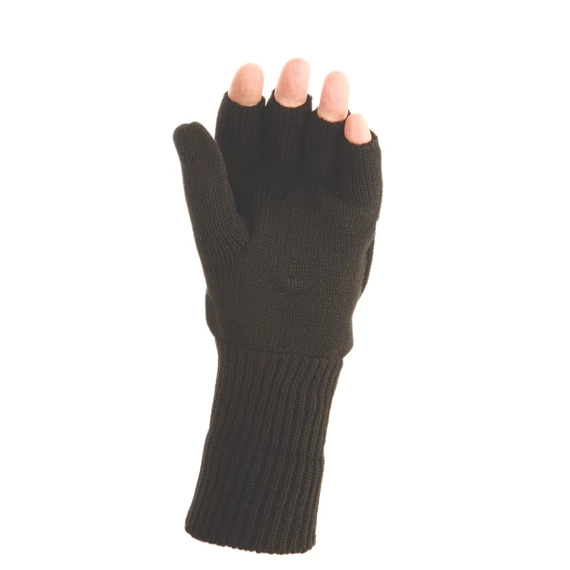 Bélelt kötött lövészkesztyű 3M™ Thinsulate™ hőszigeteléssel, akril alapanyagból. Takarósapkával, hideg elleni és mechanikai védelemmel.