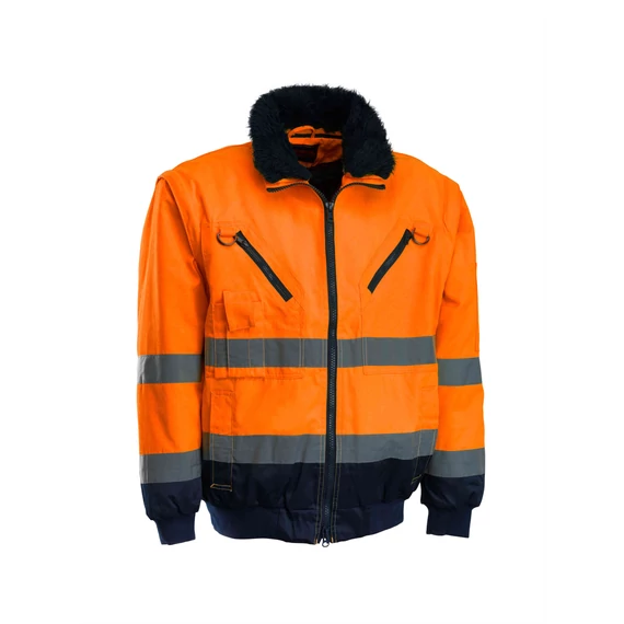 ROCK jól-láthatósági 3 az 1-ben pilótadzseki,narancs