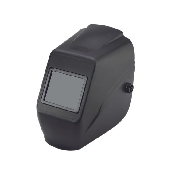 Kézi hegesztőpajzs 90x110 mm-es cserélhető látómezővel. Könnyű, hőálló polipropilén, EN175 minősítésű. Ideális választás ívhegesztéshez.