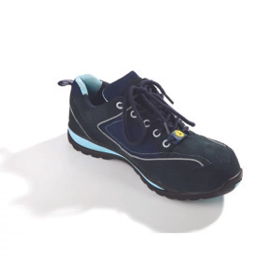 S1P SRC ESD munkavédelmi félcipő kompozit kaplival, átszúrás elleni védelemmel és ESD technológiával. Könnyű, biztonságos és kényelmes munkaviselet.