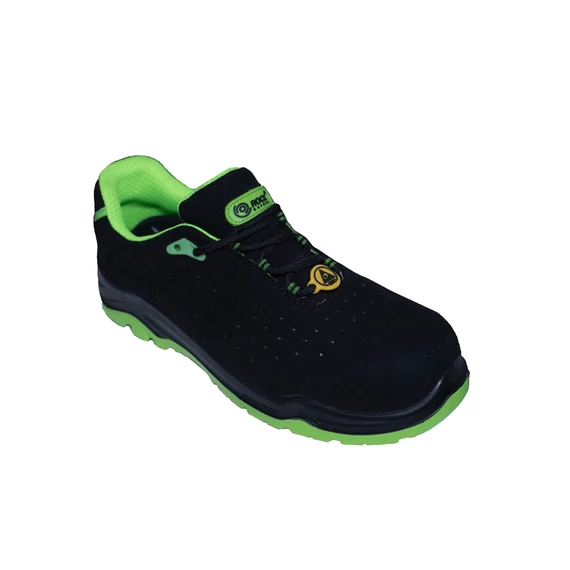 S1P SRC ESD munkavédelmi félcipő kompozit kaplival, átszúrás elleni védelemmel és ESD technológiával. Könnyű, biztonságos és kényelmes munkaviselet.