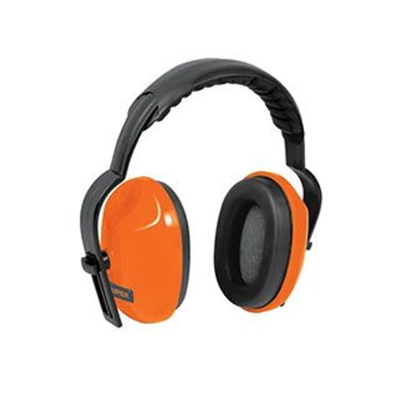 TR OAJ fülvédő ABS házzal, kényelmes párnákkal és állítható fejpánttal. 17–25 dB zajcsökkentés, ideális hallásvédelem zajos munkakörnyezetben.