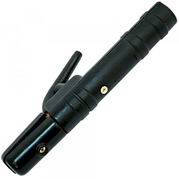 Professzionális Varstroj 500 A elektródafogó ipari hegesztéshez. Kiváló vezetőképesség, hőálló markolat és stabil elektródatartás a biztonságos munkavégzésért