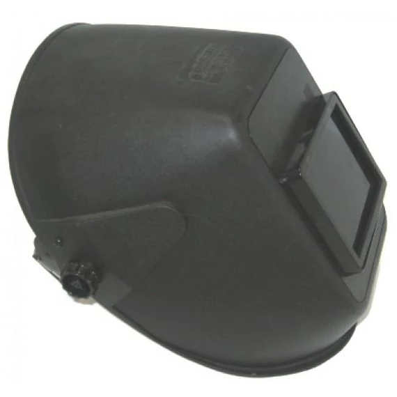 Fejpajzs CE üveggel – könnyű, ergonomikus kialakítású védőeszköz hegesztéshez. Megbízható védelem szikrák és fröccsenések ellen.