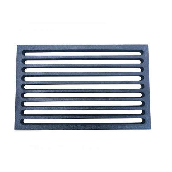 FK-14 rostély 250x180x2 mm, hőálló öntvény. Hatékony égés, sík kialakítás, ideális kályhákhoz, kandallókhoz és kisebb kazánokhoz, gyors szállítással.