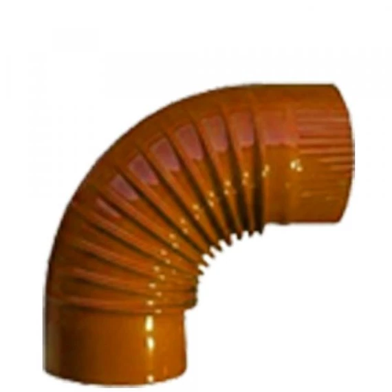 Füstcső könyök barna fi 120 mm