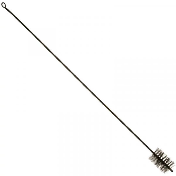 Hőfokozó tisztító kefe 60 1m – rugalmas szárú, kézi használatú kefe hődobok és füstcsövek belső tisztításához, 60 mm átmérőhöz, 13 cm kefefejjel.