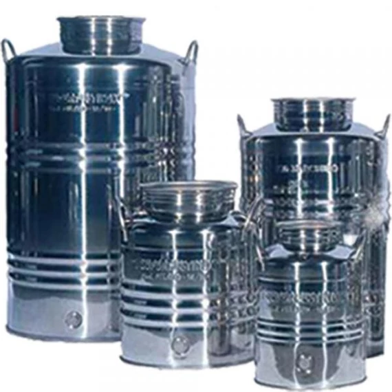 Inox kanna füles 75 L-es, csappal