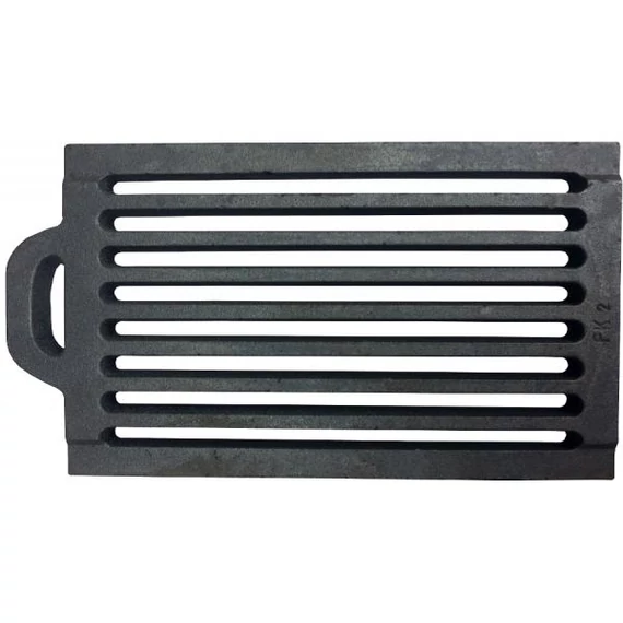 FK-3 nyeles kazánrostély 370x200x22 mm, hőálló öntvény. Hatékony égés, könnyű kezelhetőség, ideális vegyestüzelésű kazánokhoz, gyors szállítással.