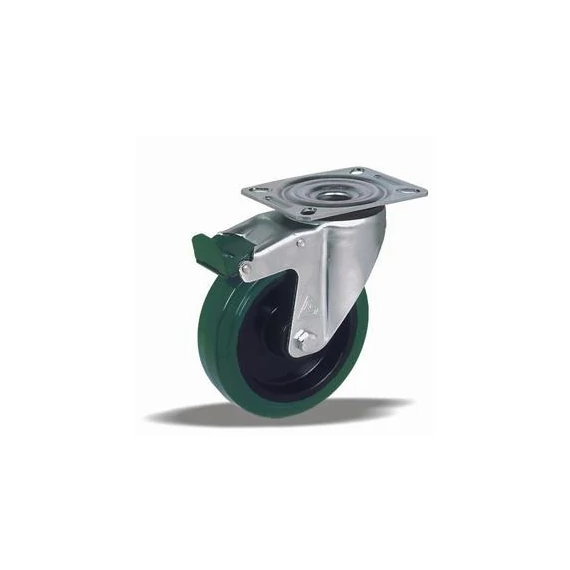 Kerék önbeálló PA gumi fékezhető 100 39963