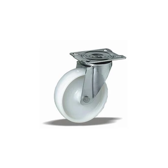 Kerék önbeálló PP tűgörgő 100 fehér 32393