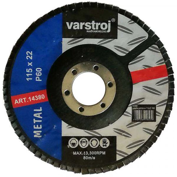 Lamellás polírtárcsa 125 P60 VARSTROJ