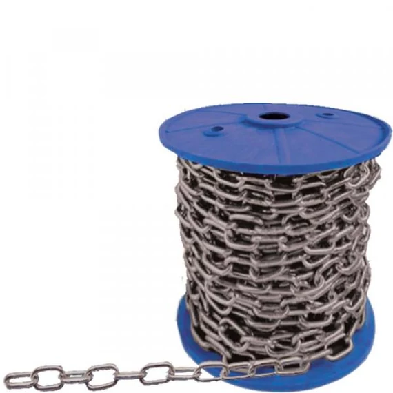 Rövidszemű lánc 80 horganyzott 20 fm/tek.