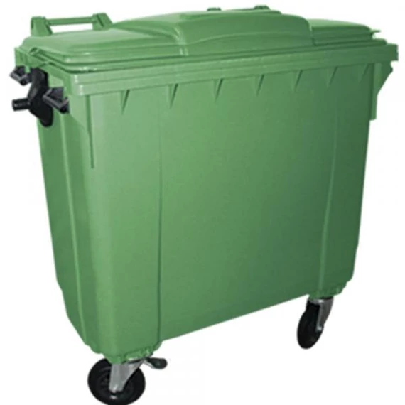 Szemetes konténer 1100 L ZÖLD műanyag